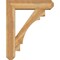 Ekena Millwork Merced Craftsman Rough Sawn Bracket w/ Offset Brace, Western Red Cedar, 8"W x 32"D x 40"H BKT0806X32X40MRC04RWR - alternate 4